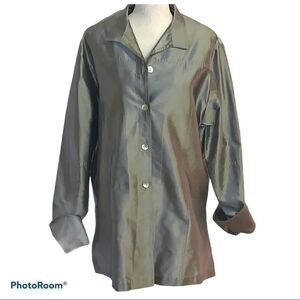 Zena Button down tunic shirt size 3